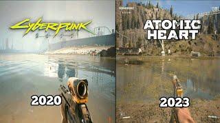 ATOMIC HEART VS CYBERPUNK 2077 | GRAPHICS AND GAMEPLAY COMPARISON