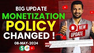 Big Update | YouTube Monetization Policy Changed 2024  | Must Watch