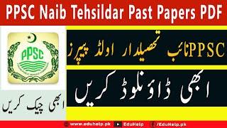 PPSC Naib Tehsildar Past Papers PDF 2022 Download