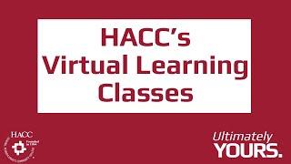 What is the virtual learning option at HACC?