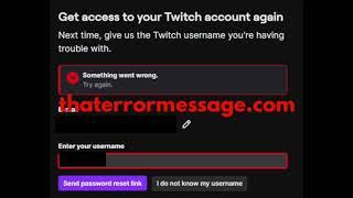 Something went wrong (Twitch)