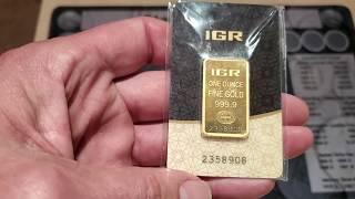 IGR 1oz gold bar pickup and a good story about NTR Metals