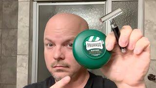 Old School Shaving with Edwin Jagger DE89 & Proraso Green