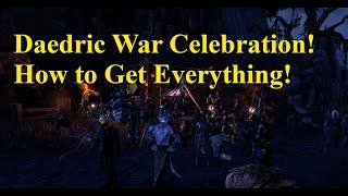 ESO Daedric War Celebration How to Get Everything