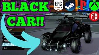 How to make a PURE BLACK car in Rocket League on Console and PC!!! |All current ways