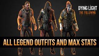 MAX LEGEND LEVEL STATS AND OUTFITS REVEALED (Dying Light ALL LEGEND REWARDS)