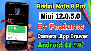 Redmi note 8 Pro Miui 12.0.5.0 new update | new features, camera | redmi note 8 pro update