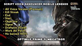 Script Announcer Voice Transformer Full Pack Mobile legends 100% Work Sampe BOSEN.