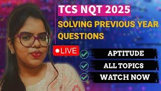 TCS NQT 2025 | Solving previous year aptitude questions |