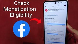 How To Check Facebook Page Monetization Eligibility 2024