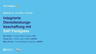 Webinar 23. Juni 2021 - "Integrierte Dienstleistungsbeschaffung mit SAP Fieldglass"