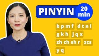 Learn Chinese Alphabet Pinyin (20 minutes) | Beginner Chinese Pronunciation Lesson