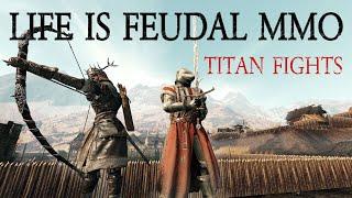 Life is Feudal: MMO - Learning the Zerk - Titan Fight #4 - Red vs Purple