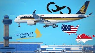 [Worlds Longest Flight] Infinite Flight | Singapore (SIN) - New York (JFK) | Singapore Airlines A350