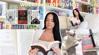 weekly reading vlog  iron & embers, continuing series, well written spice appreciation 