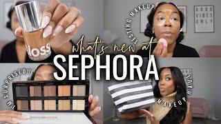 new at Sephora HAUL & TRY-ON | fall makeup grwm | Andrea Renee