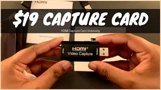 CHEAPEST CAPTURE CARD - $19 - BlueAVS 1080p HDMI Capture Card from Amazon - Unboxing