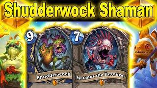 Shudderwock Shaman Eats Decks All Day Long At Mini-Set March of the Lich King | Hearthstone