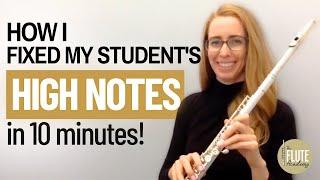 How I fixed my student's high notes in 10 minutes