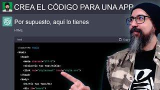 Como programar en ChatGPT [ FÁCIL y RÁPIDO ] Apps con INTELIGENCIA ARTIFICIAL en CSS, HTML Y JS