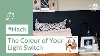 How to easily change the colour of your light switch with self-adhesive vinyl film - Easy DIY