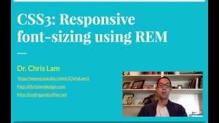Responsive Web Design: Using rems to create responsive font sizes