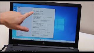 How To Update Your Windows 10 Laptop Computer - Update Drivers - Process Updates - Shown On An HP