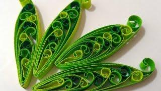 Twisted quilling leaf tutorial
