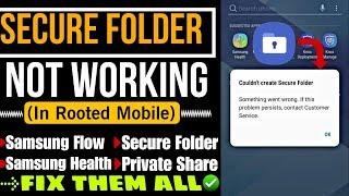 How To Fix Secure Folder Not Working On Rooted Mobile  || Bypass Secure Folder On Samsung