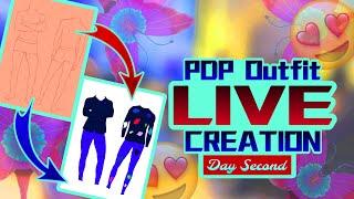 PDP Outfit creation Second day | live Outfit creation | Tutorial