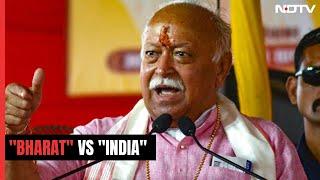 RSS Chief Mohan Bhagwat Pitches For "Bharat" Over "India"