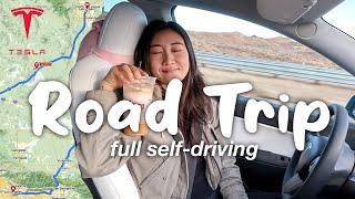 Tesla Model Y Road Trip experience (LA to Las Vegas) VLOG