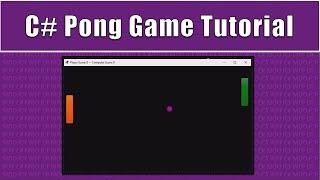 C# Tutorial - Create a simple Pong Game with Windows Forms and Visual Studio