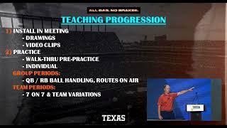 Texas Co-OC/QB Coach AJ Milwee - Teaching Progression (Scheme)