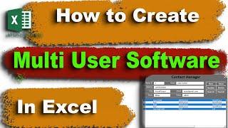 Multi User Data Entry Software in Excel | Excel Vba | Data Entry in Excel Userform