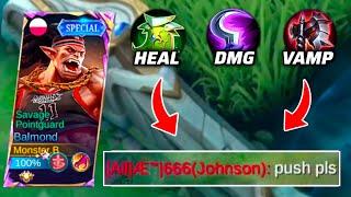BALMOND JUNGLE TRY THIS BUILD SO ENEMY MUST SURRENDER?! INTENSE LATE GAME (Road to Global) - MLBB