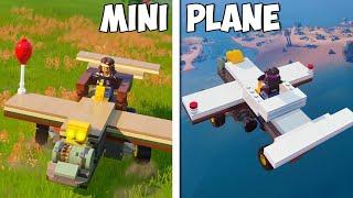 How to Build a Simple Plane in LEGO Fortnite! (Free Parts)