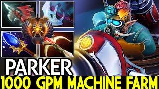 PARKER [Gyrocopter] Carry the Game with 1000 GPM Machine Farm Dota 2