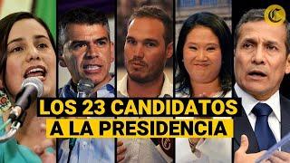 Elecciones 2021: Conoce a los 23 candidatos presidenciales