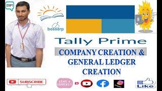 #1 Company & general ledger in Tally Prime