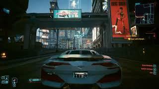 Cyberpunk 2077 | Fastest car in the game (Rayfield Caliburn)