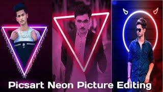 Picsart Neon Triangle Photo Editing || Neon Glow Effect Photo Editing || Lead Editx