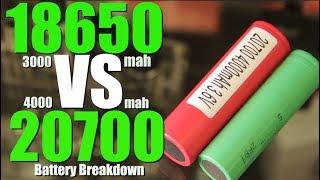 18650 vs 20700 MOD BATTERY BREAKDOWN