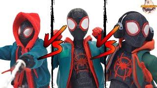 Which is the BEST 1/12 Into the Spider-Verse Miles Morales Figure??? (ML vs. Mafex vs. Sentinel)