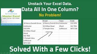 Unstack Your Excel Data From Columns To Rows