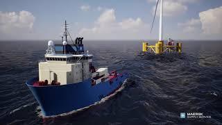 Floating wind turbine installation