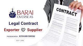 How Merchant Exporter can Create an Agreement with Supplier ? - Contract Manufacturing for Startups