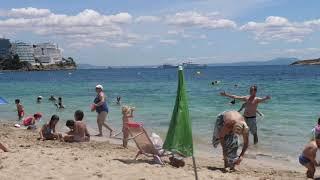 Walking Tour Calvià Beach Magaluf Beach walk Majorca Playa Mallorca walking tour Walk-through walk