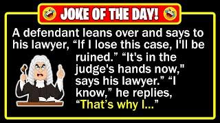  BEST JOKE OF THE DAY! - A defendant, in a lawsuit involving large sums of... | Funny Dad Jokes