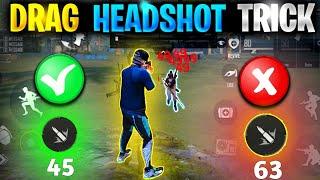 Drag Auto Headshot Free Fire  | Drag Heat Short Trick | Free Fire Drag Headshot Trick | 2022